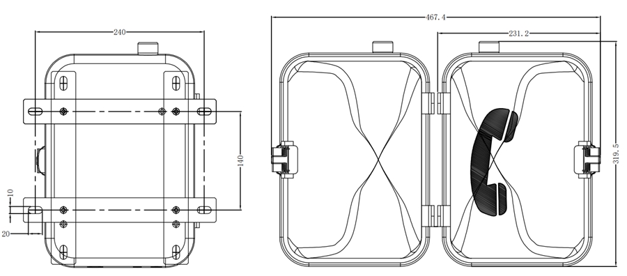 Utility Tunnel Noodoproepbox