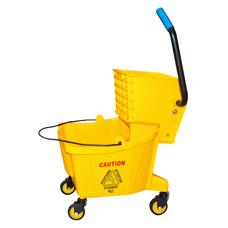 36L Wringer Mop Bucket Trolley Janitorial Equipment