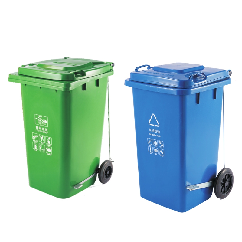 Wholesale Model B-002A 100L Foot-Pedal Side-Wheel Garbage Bin