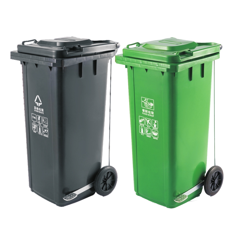 Wholesale 240L Foot-Pedal Side-Wheel Garbage Bin product