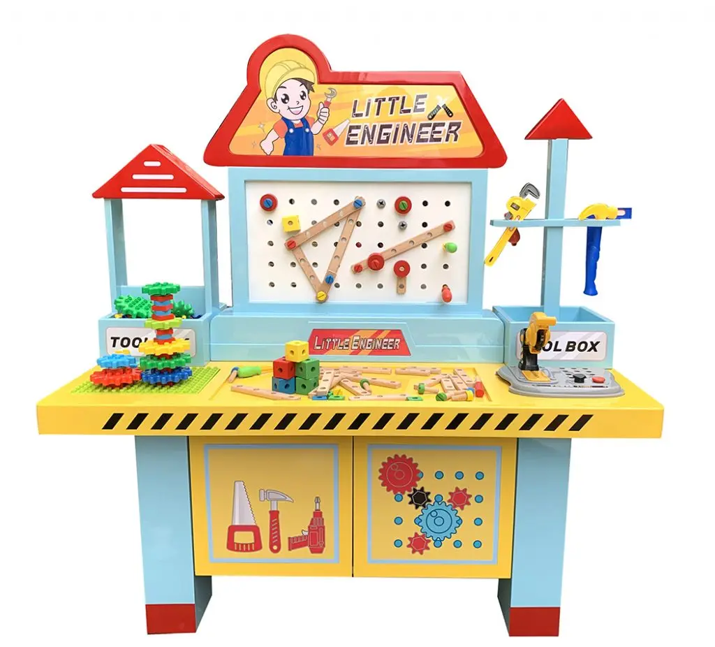 DIY building block table Little Engineer